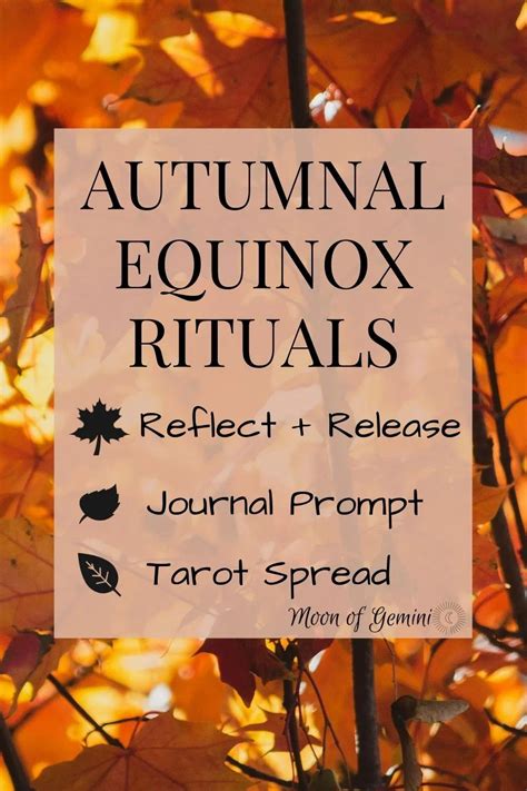 Spell of the fall equinox
